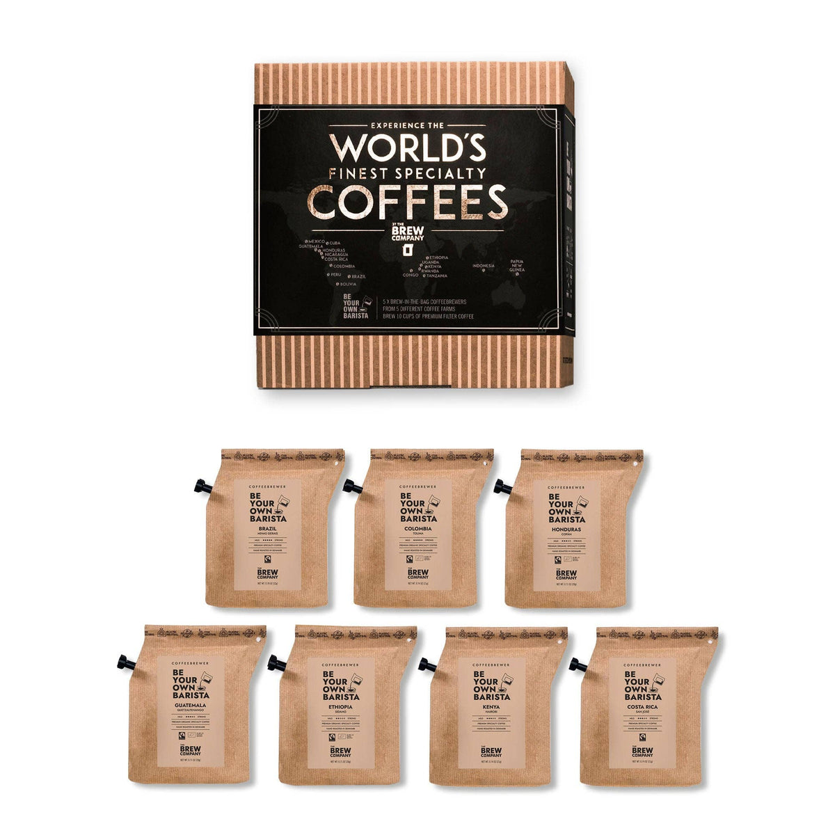 VÄRLDENS FINASTE SPECIALKAFFE PRESENTBOX (7 ST)