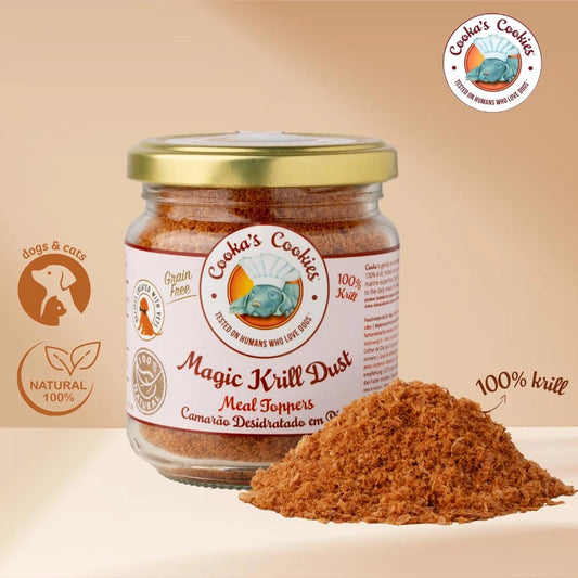 Krillpulver - Näringsrikt Tillskott för Hundar och Katter 180 g
