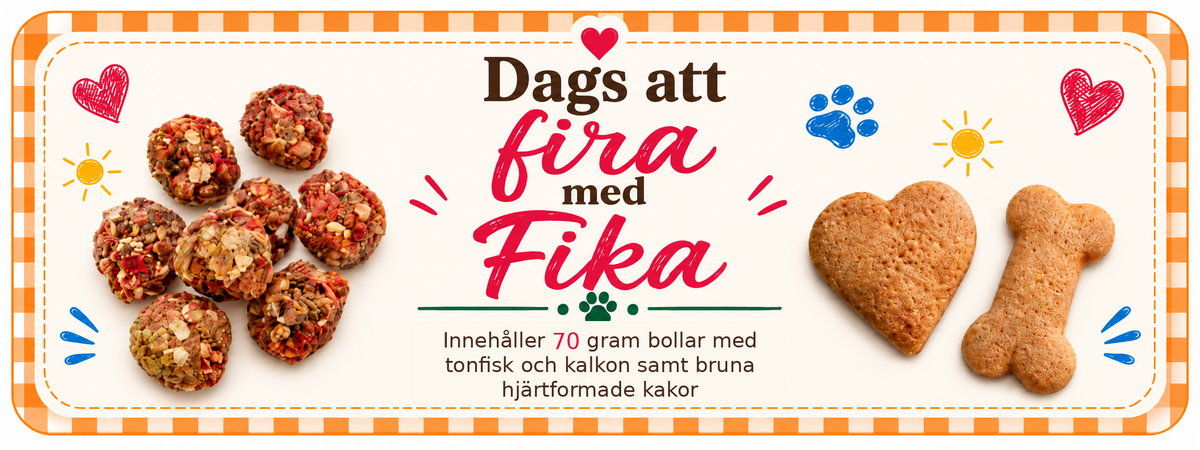 Dags att fira med fika kakor med tonfisk och kalkon 70 g