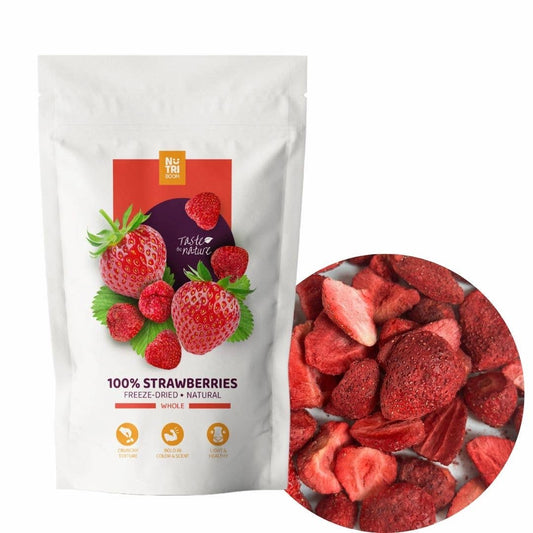Frystorkade Jordgubbar | 100% Naturliga & Veganska 35 g