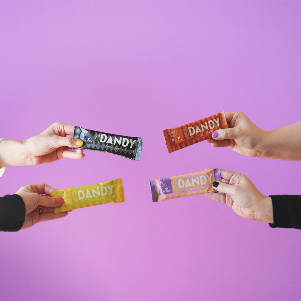 Dandy Candy Dadelbitar Salmiak Lakrits – 35 g