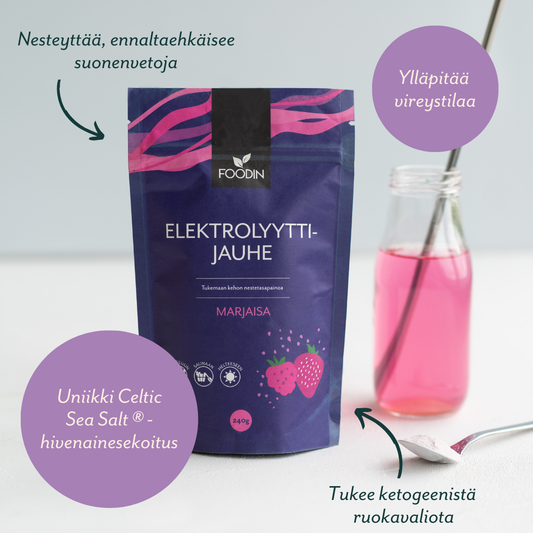 Elektrolytpulver med bärsmak 240 g