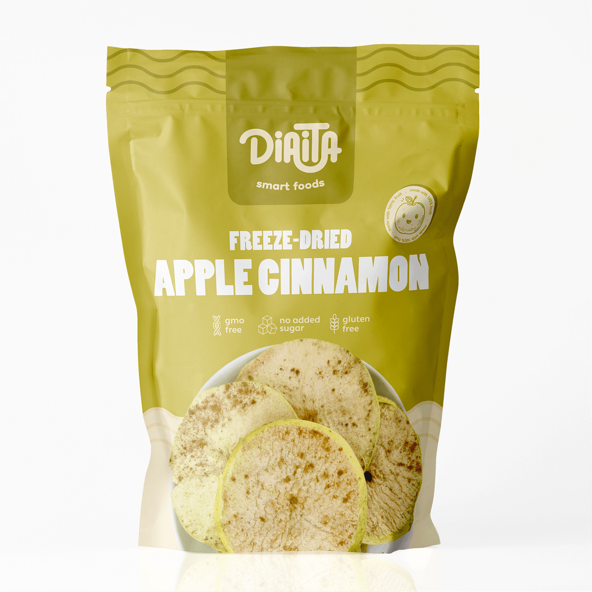 Frystorkade Äppelbitar med Kanel | 100% Naturligt 24g