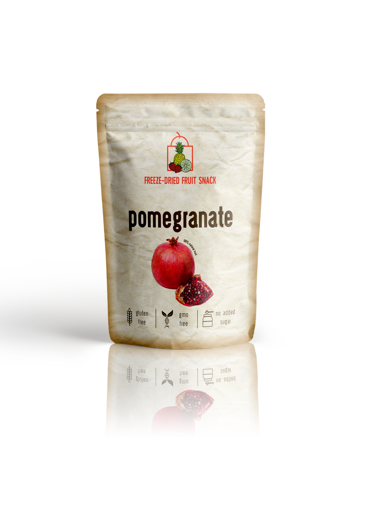 Frystorkad Granatäpple | 100% Naturlig – Snackspåse 28g