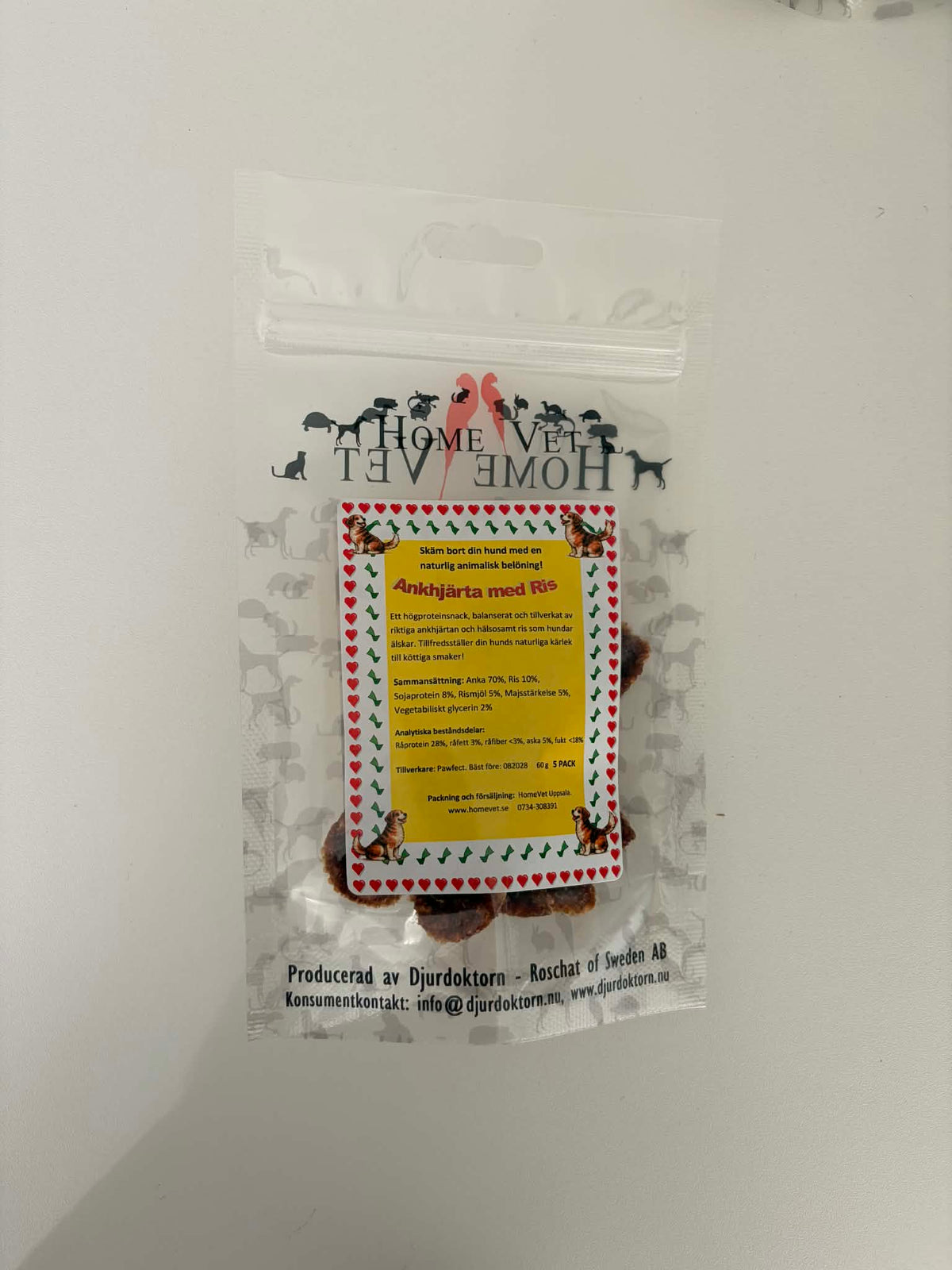Ankhjärtan med Ris – Belöning åt hunden 50 g