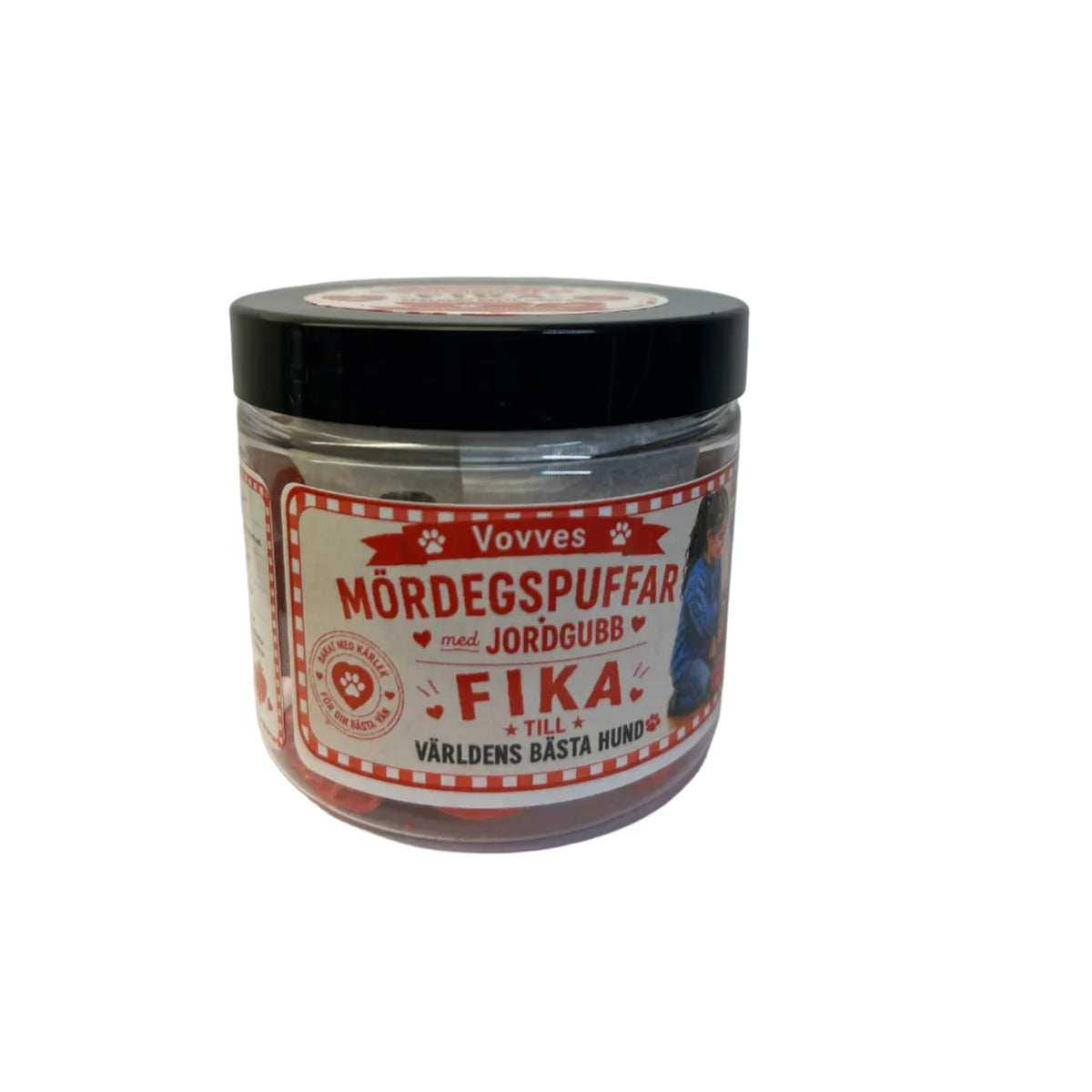 Fika med mördegspuffar jordgubbssmak 70 g