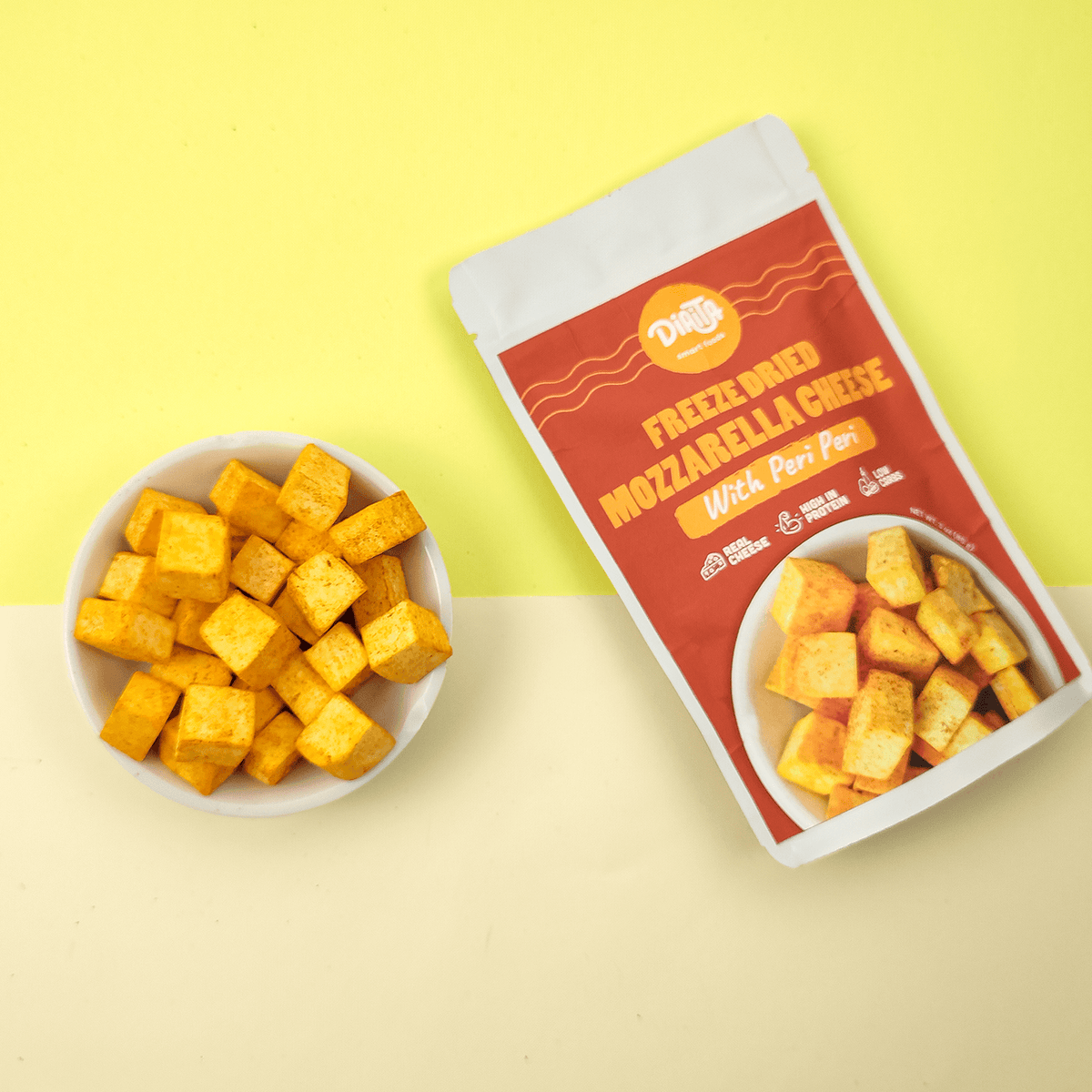 Frystorkad Mozarellaost Med Piri Piri (85 gram)