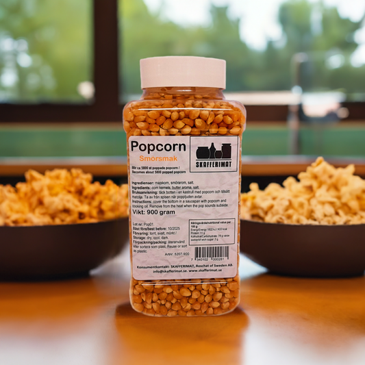 Popcorn Gourmet 900g (Smörsmak)