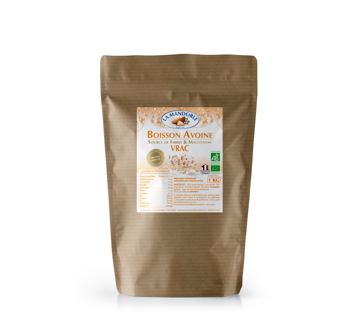 Ekologiskt Havredryckspulver 1 kg